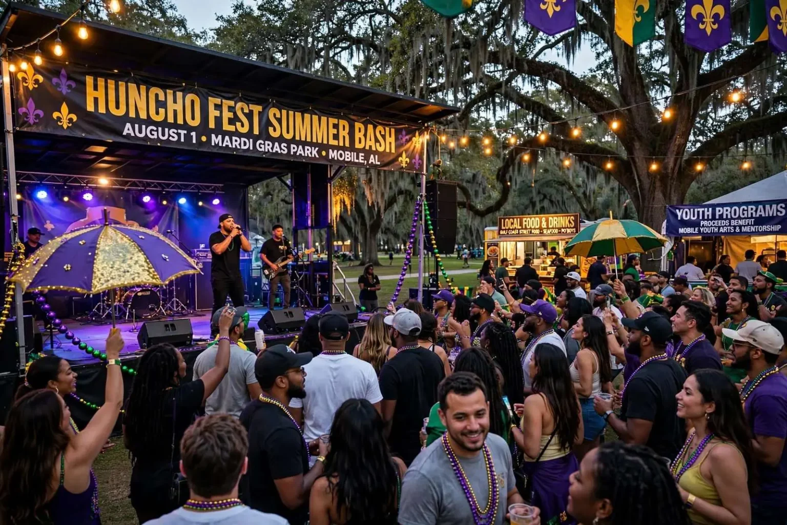 Illustration for the news story: Huncho Fest Summer Bash Brings Independent Artists to Mardi Gras Park on August 1