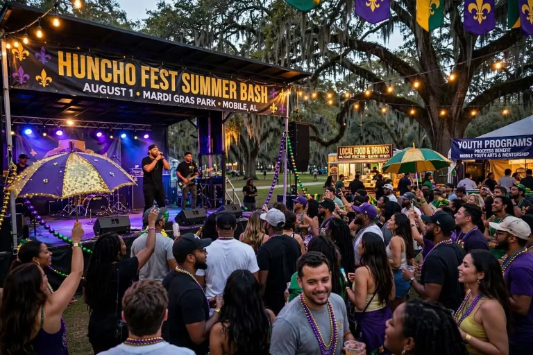 Illustration for the news story: Huncho Fest Summer Bash Brings Independent Artists to Mardi Gras Park on August 1