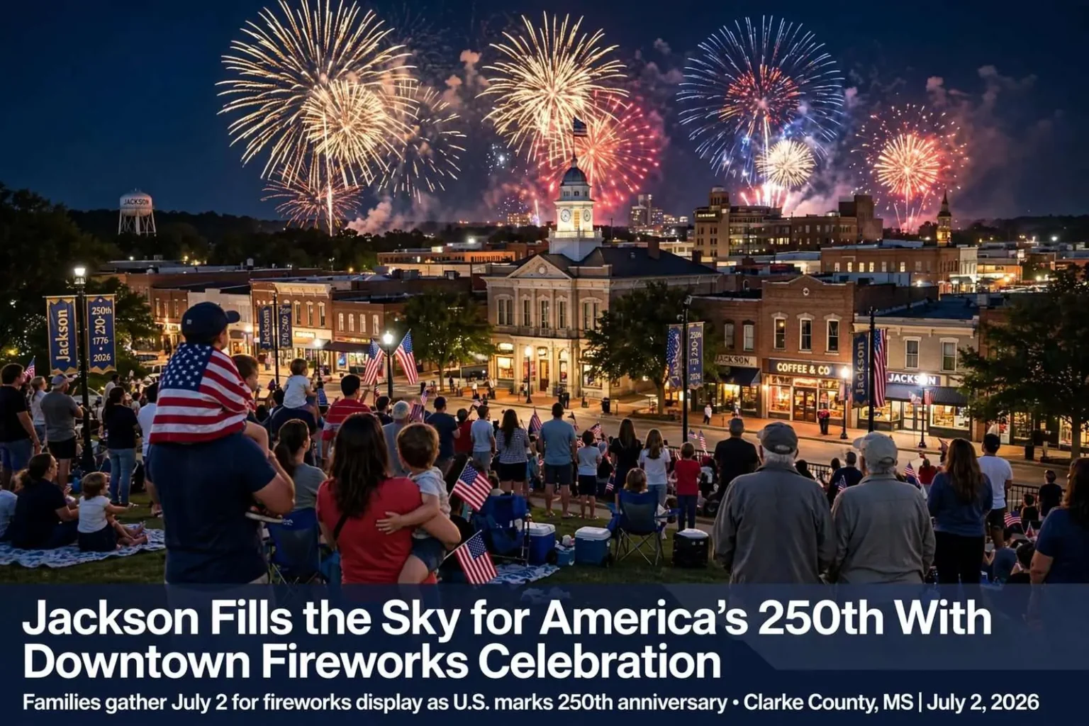 Illustration for the news story: Jackson Fills the Sky for America’s 250th With Downtown Fireworks Celebration