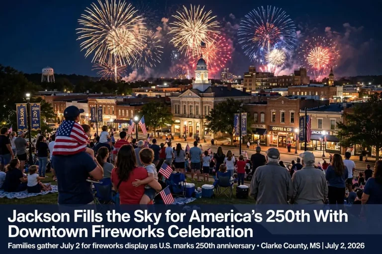 Illustration for the news story: Jackson Fills the Sky for America’s 250th With Downtown Fireworks Celebration