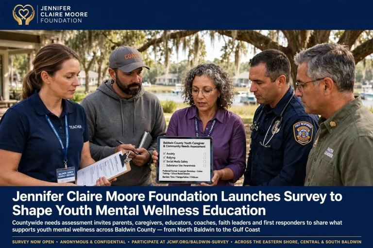 Illustration for the news story: Jennifer Claire Moore Foundation Launches Survey to Shape Youth Mental Wellness Education