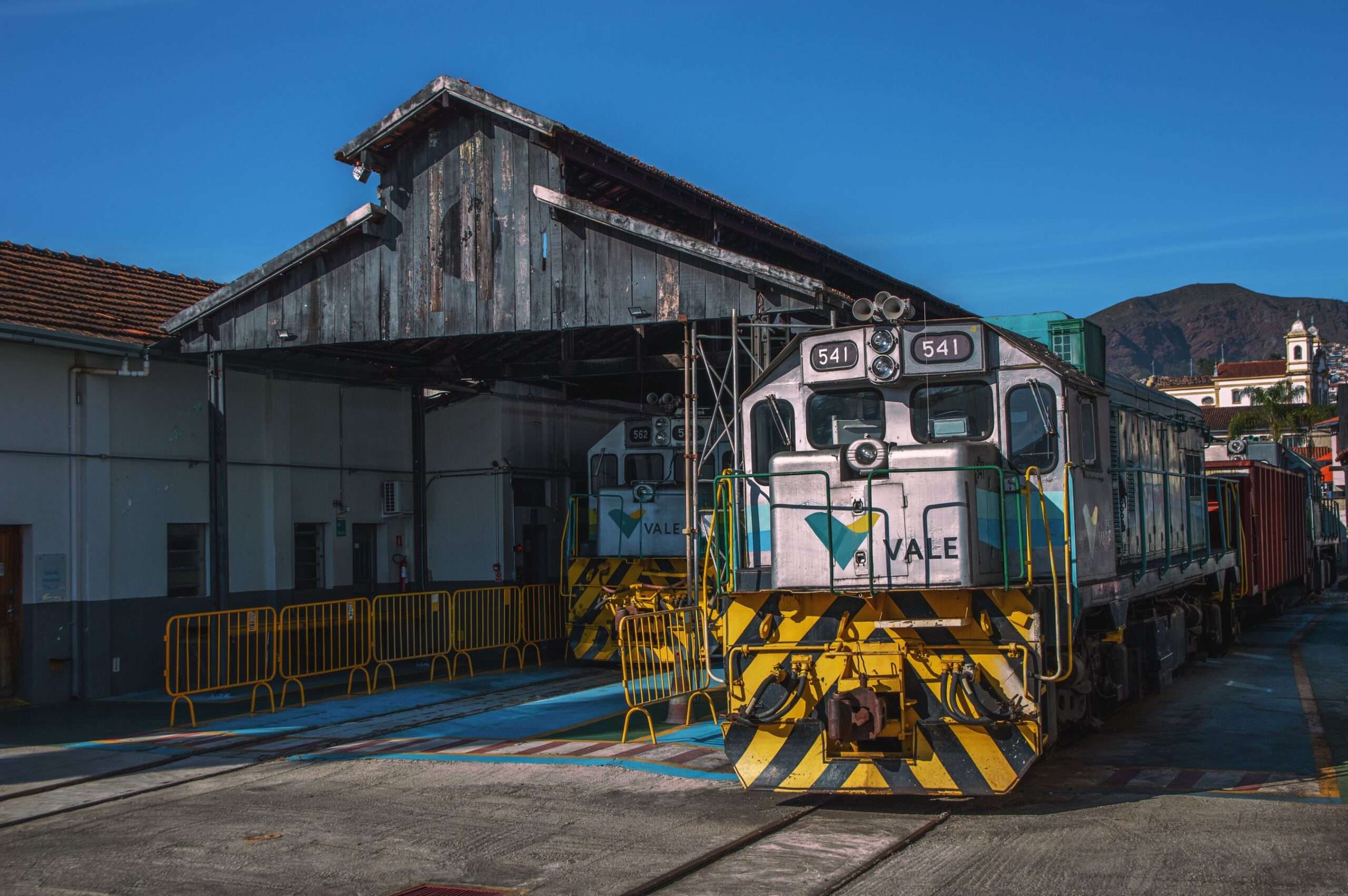 Historic railroad depot scene representing the former L&N Railroad Depot in Loxley, Alabama