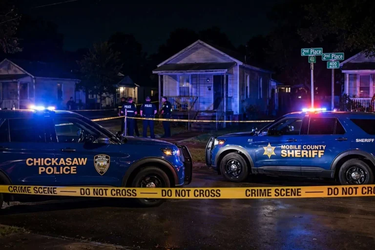 Illustration for the news story: Man and Woman Found Dead in Apparent Murder-Suicide in Chickasaw