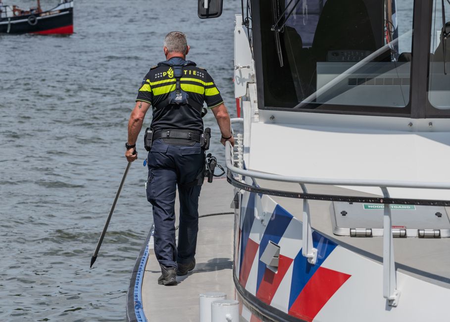 Law enforcement marine patrol boat conducting a safety patrol on the water