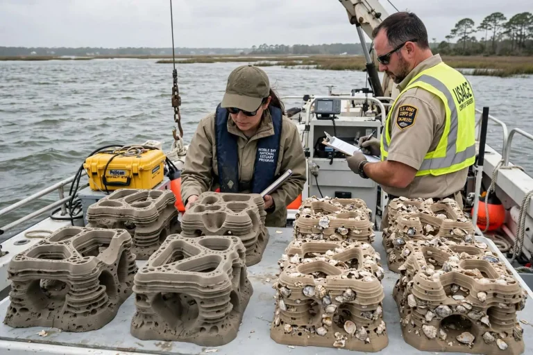 Illustration for the news story: Mobile Bay’s 3D-Printed Reef Project Expands After Successful Pilot