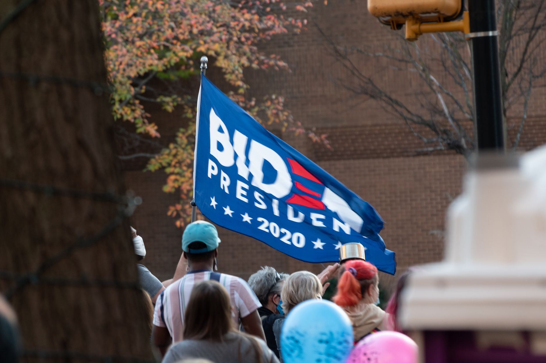 Supporters gathered at an election-night campaign watch party