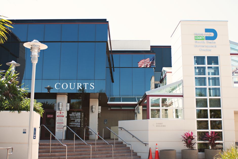 Exterior of a county government administration building
