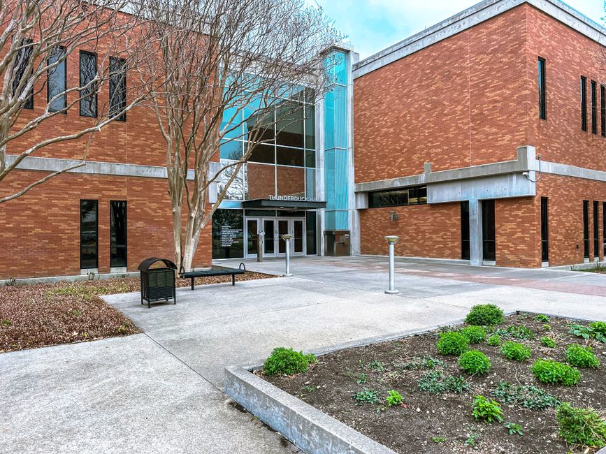 Exterior of a Mobile County public school building in Alabama