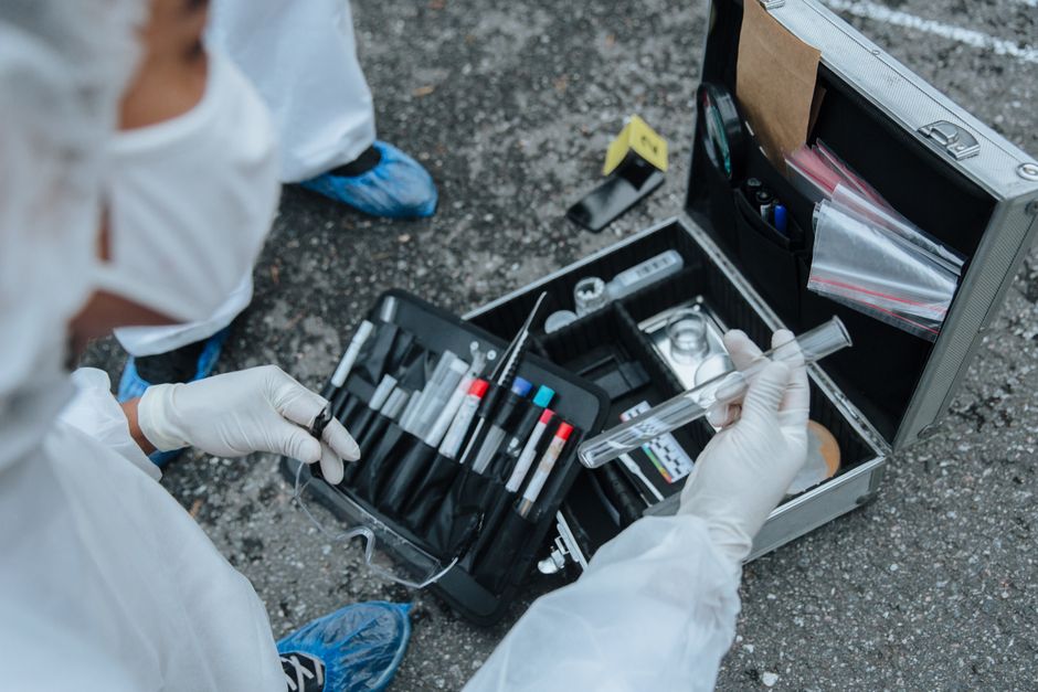 Laboratory equipment used for forensic drug testing