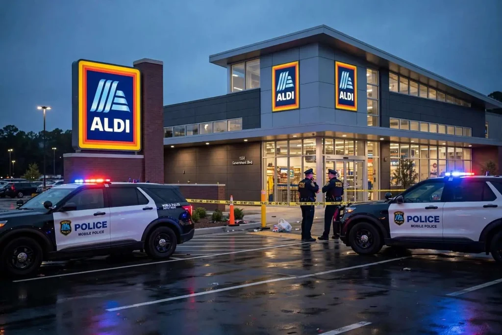 Illustration for the news story: Mobile Man Charged With First-Degree Robbery After Allegedly Assaulting ALDI Worker
