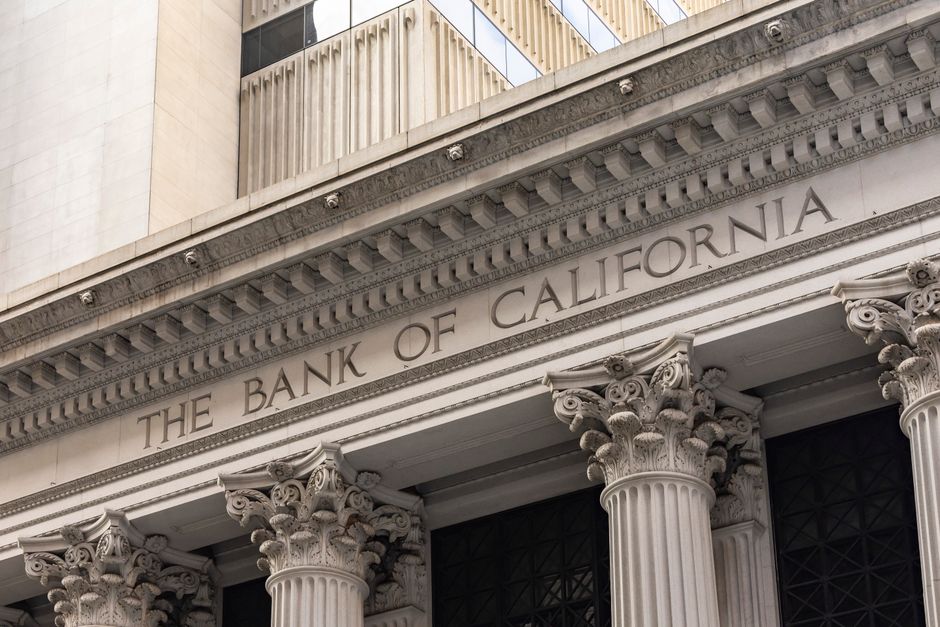 Exterior of a bank branch building