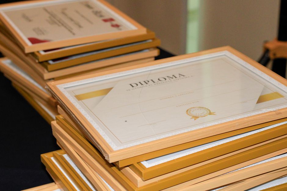 Certificate graduation ceremony for a life skills course