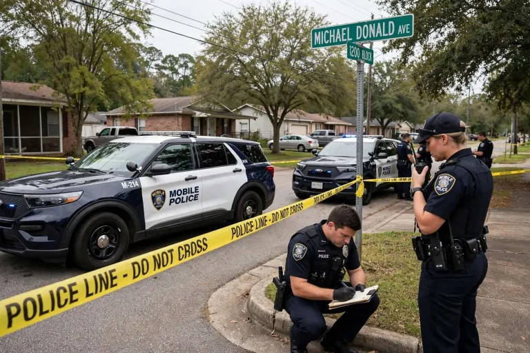 Illustration for the news story: Mobile Police Investigate Weekend Shooting, Pistol-Whipping on Michael Donald Avenue