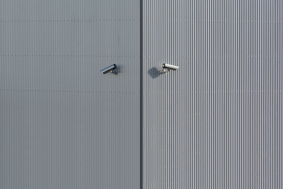 A security camera representative of Mobile's expanded police surveillance network
