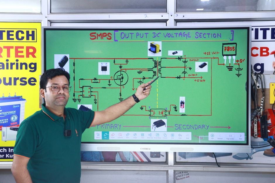 Students in a technical workforce training program