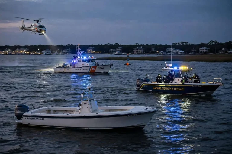 Illustration for the news story: Mobile Teen Drowns After Falling From Boat in Mobile Bay Near Point Clear