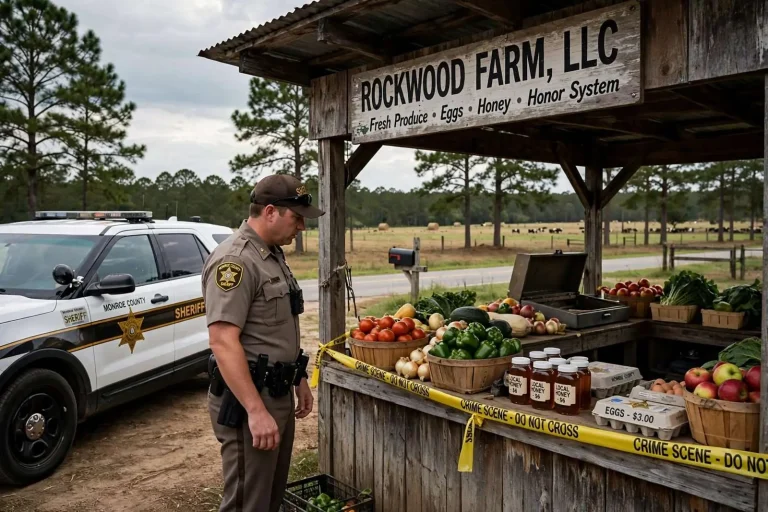 Illustration for the news story: Monroe County Deputies Arrest One Suspect, Search for Second in Farmstand Theft