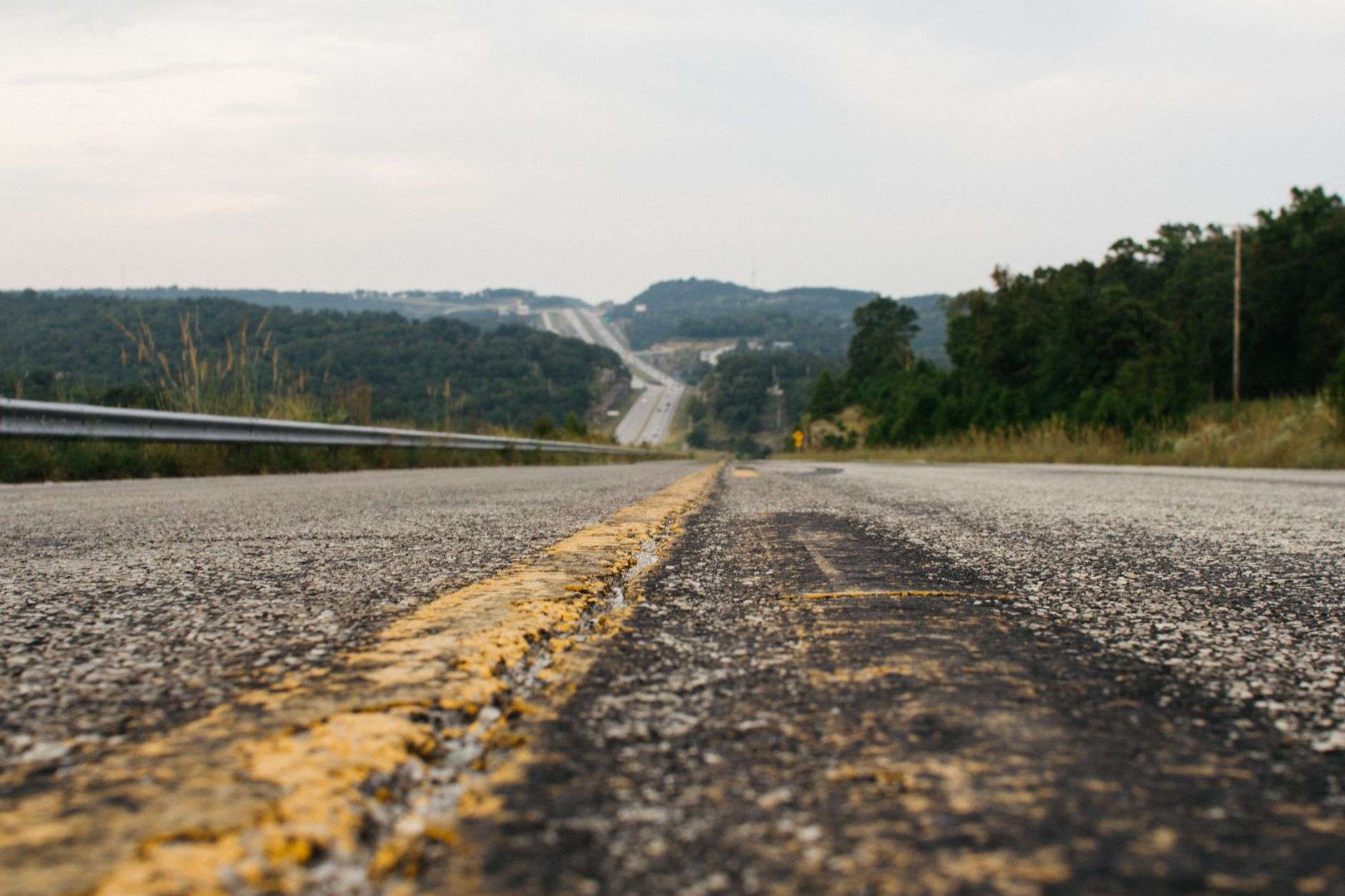 Rural Alabama two-lane highway