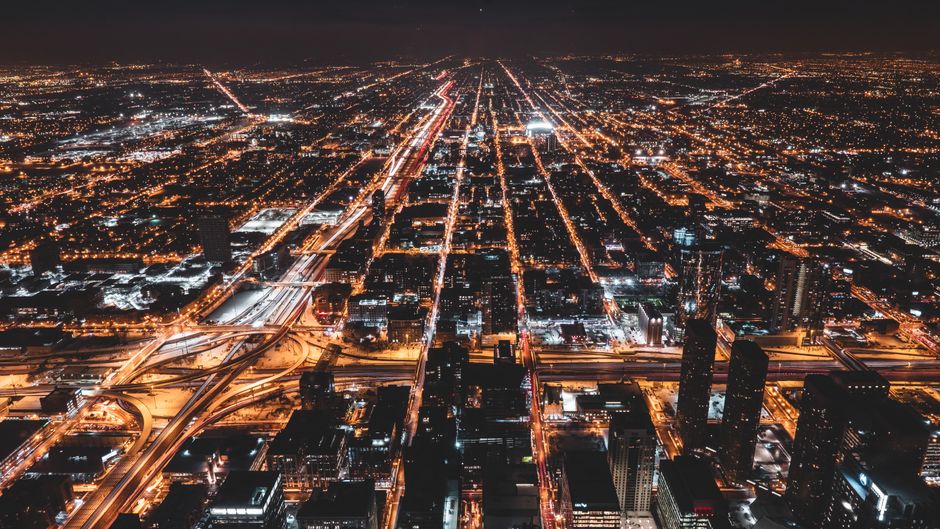 City skyline representing long-range urban planning efforts