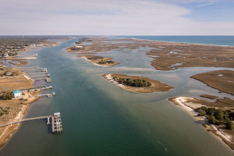 Waterfront land along the Intracoastal Waterway near The Wharf in Orange Beach, Alabama
