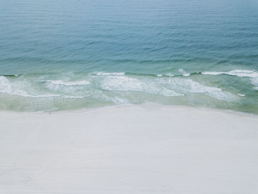 Sandy shoreline at Orange Beach, Alabama