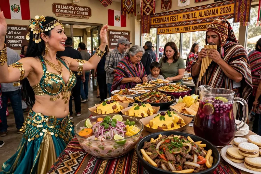 Illustration for the news story: Peruvian Fest Returns to Tillman’s Corner This Weekend With Belly Dancers, Traditional Cuisine and Free Admission