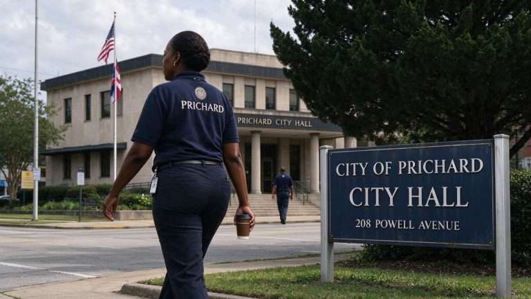 Illustration for the news story: Prichard City Workers Went Without Dental and Vision Coverage This Summer as Mayor and Council Battle Over Who Controls the Checkbook