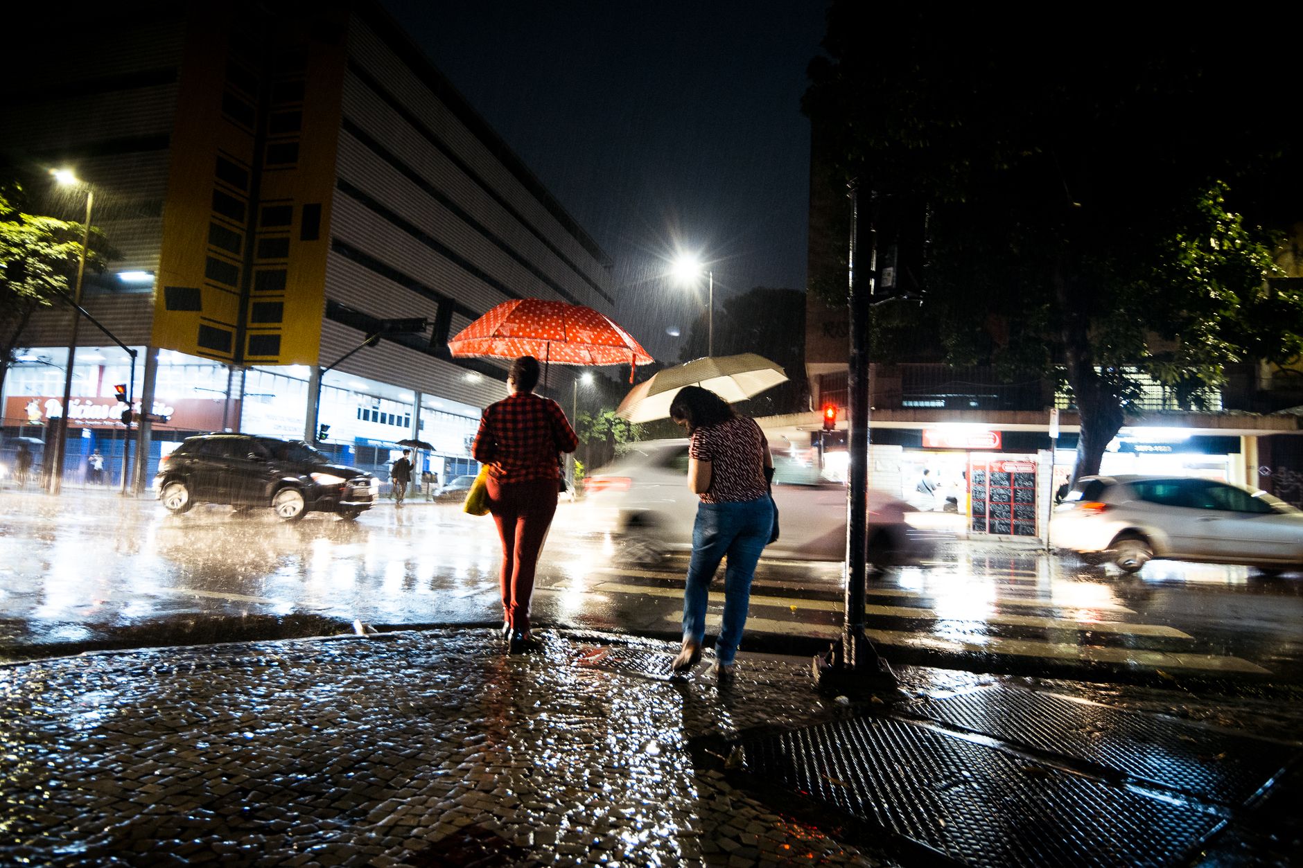 Rain falling on a wet street, evoking a soggy election day with low voter turnout