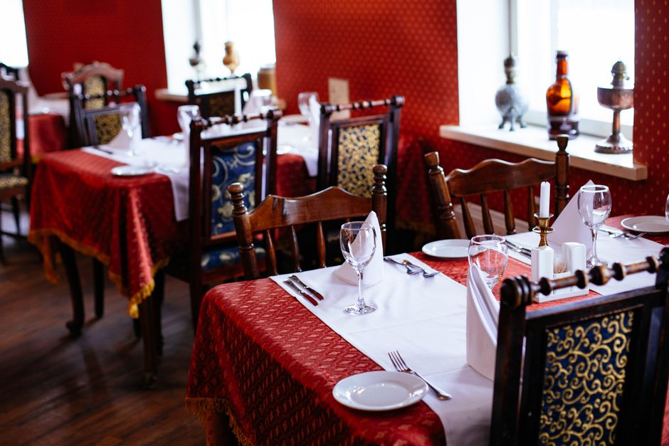 Dining room of a classic local restaurant