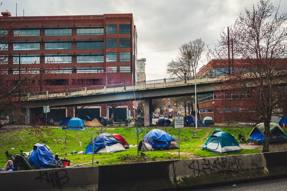 A residential shelter building representing family homelessness services
