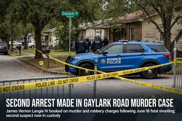Illustration for the news story: Second Arrest Made in Gaylark Road Murder Case