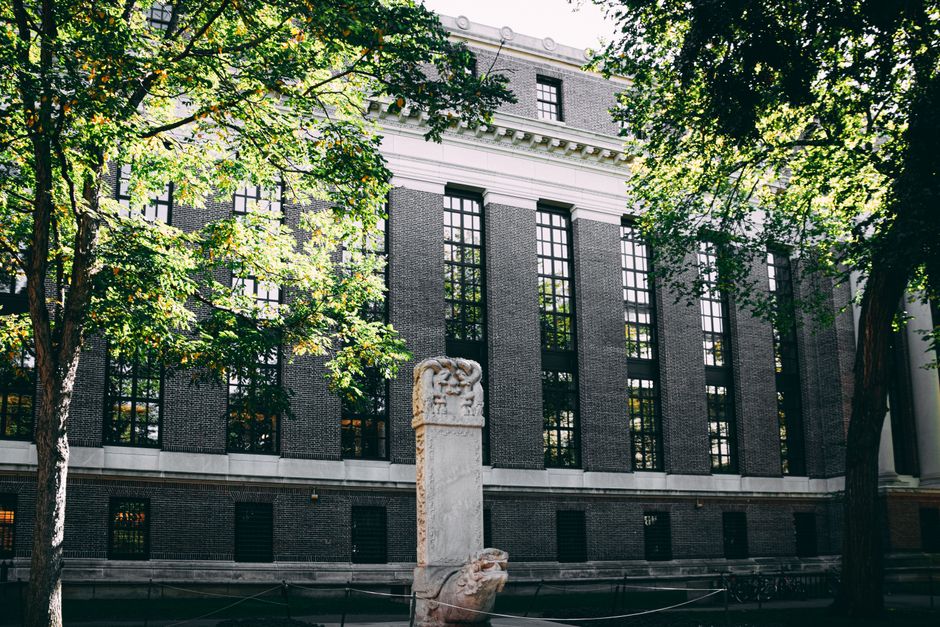 University campus setting representing an environmental research symposium