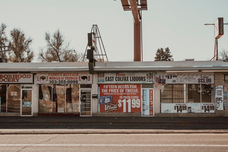 Convenience store counter representing an alcohol compliance check in Mobile County, Alabama