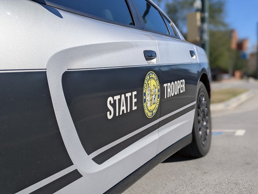 State trooper patrol car representing an active investigation