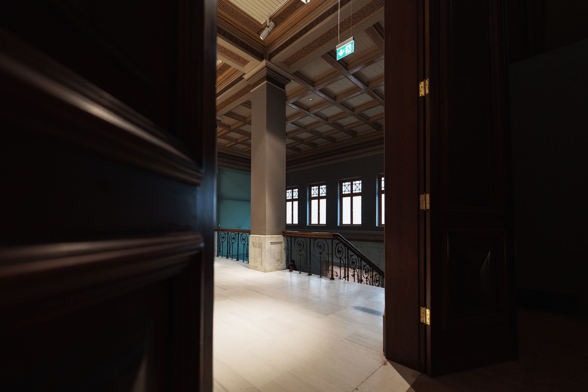 Corridor outside a courtroom