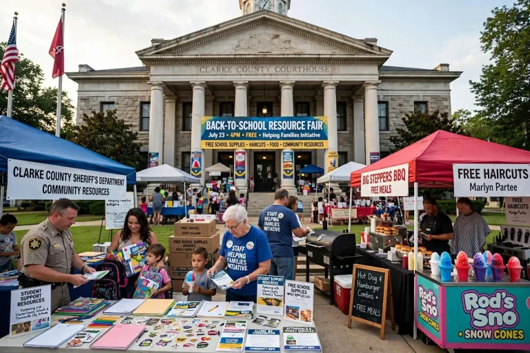 Illustration for the news story: The Clarke County DA’s Office Is Turning the Courthouse Into a Back-to-School Resource Fair for a Day