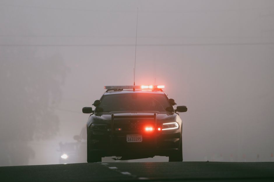 Roadway similar to the scene of a hit-and-run crash investigation