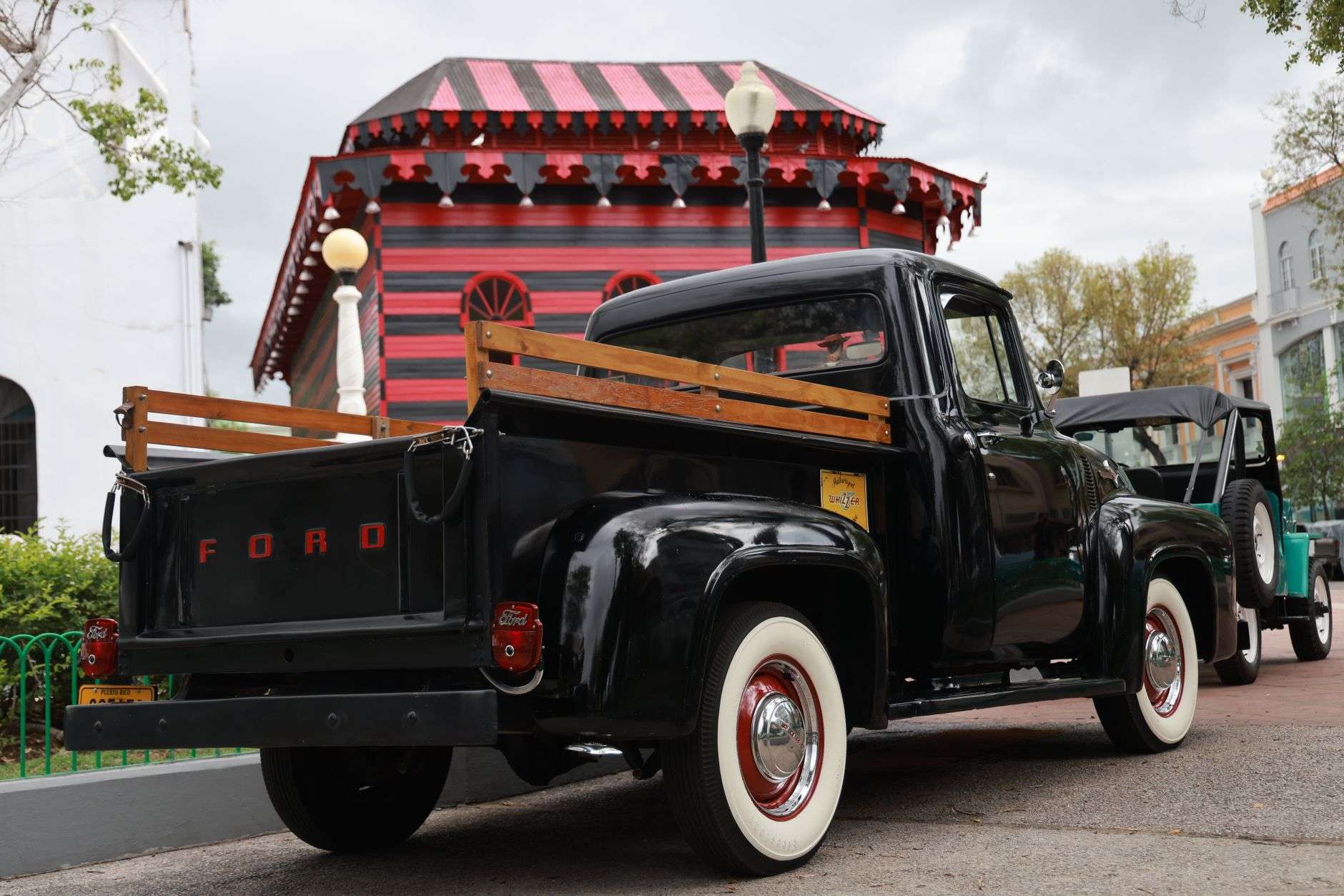 A pickup truck parked outdoors