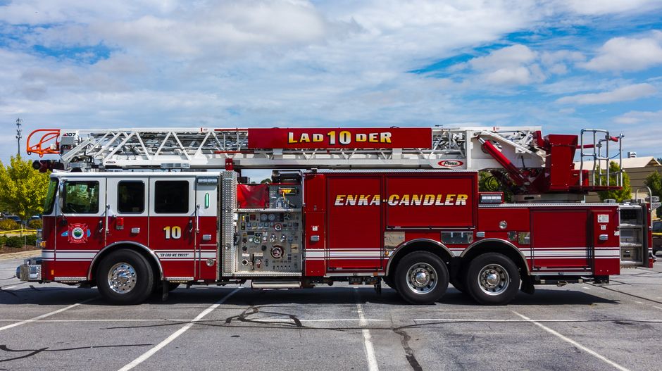 Fire truck in Theodore, Alabama