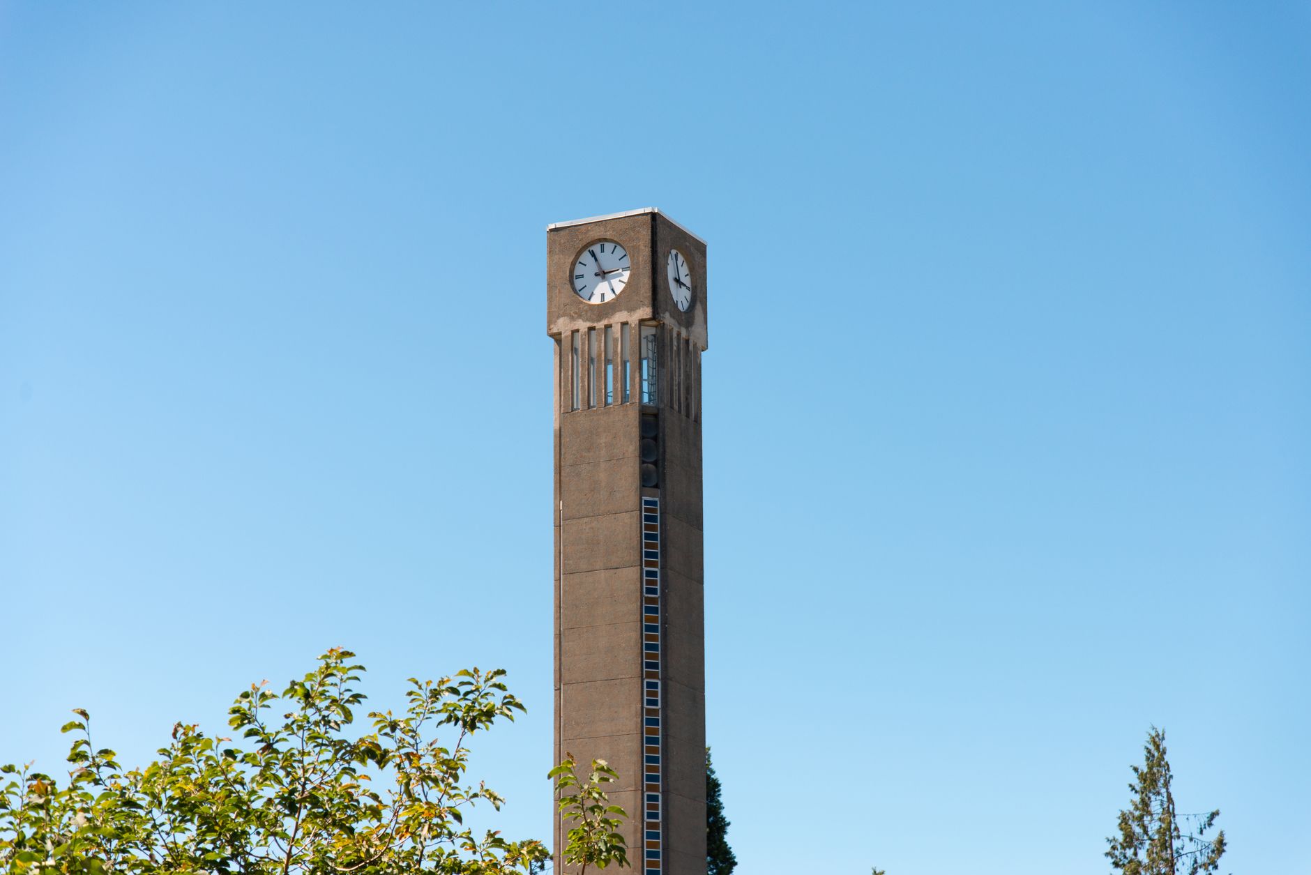 University campus building with columns