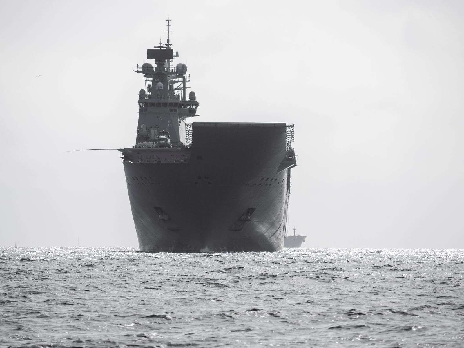 Navy aircraft carrier at sea, representing the ex-USS Enterprise dismantlement