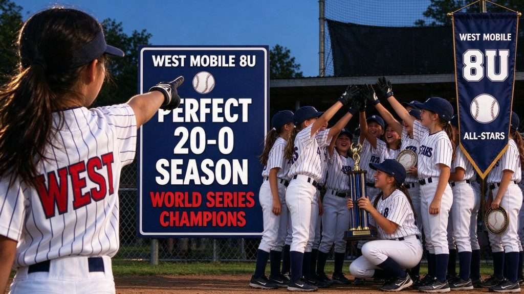 Illustration for the news story: West Mobile 8U All-Stars Complete Perfect 20-0 Season With World Series Title