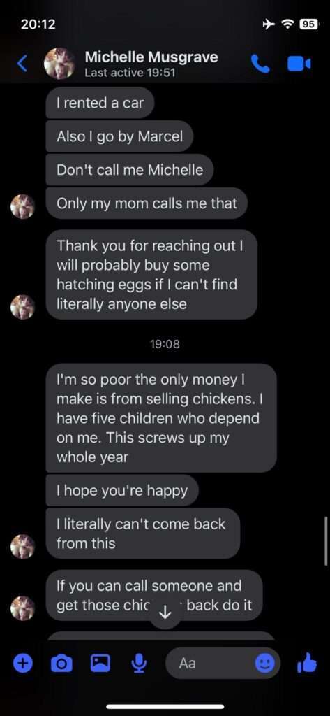 Jamie Monachino Screenshot of Messages