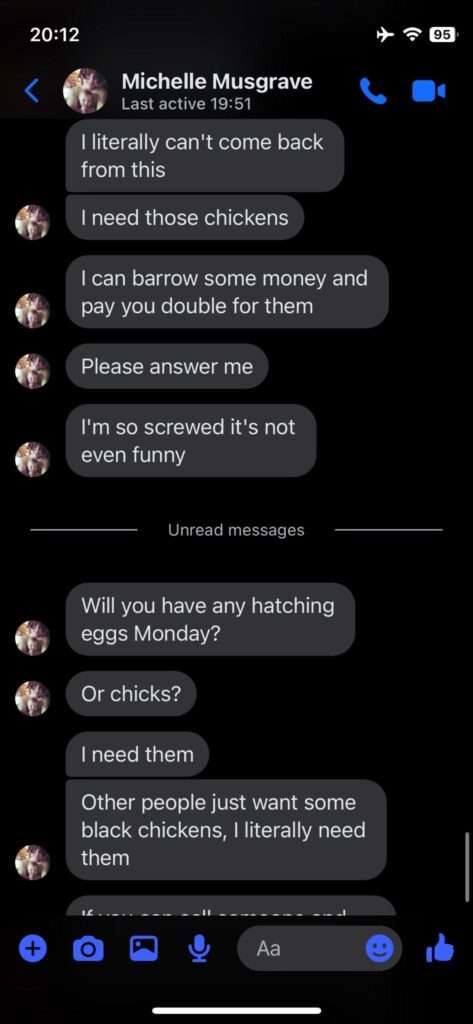 Jamie Monachino Screenshot of Messages