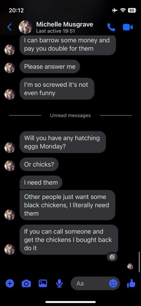 Jamie Monachino Screenshot of Messages