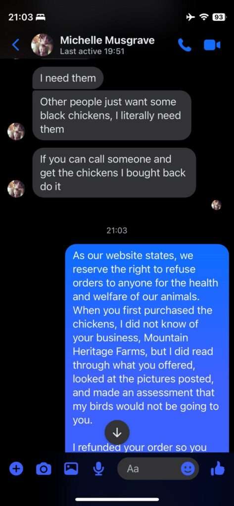 Jamie Monachino Screenshot of Messages