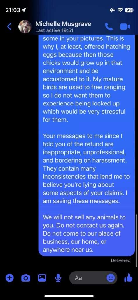 Jamie Monachino Screenshot of Messages