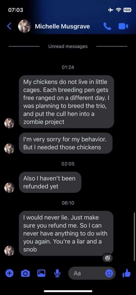 Jamie Monachino Screenshot of Messages