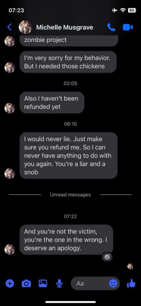 Jamie Monachino Screenshot of Messages