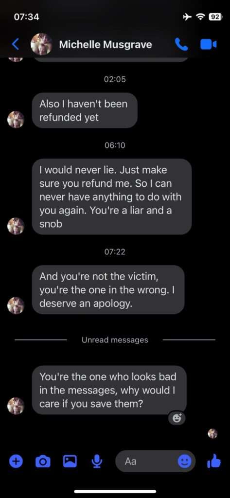 Jamie Monachino Screenshot of Messages